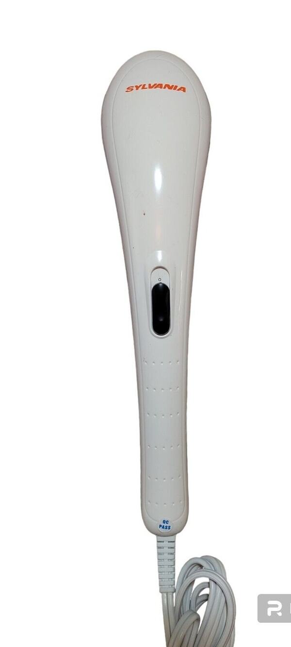 Sylvania HM25 Handheld Massager Tested Working White Relax Personal Self Care